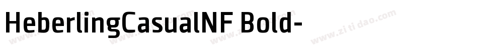 HeberlingCasualNF Bold字体转换